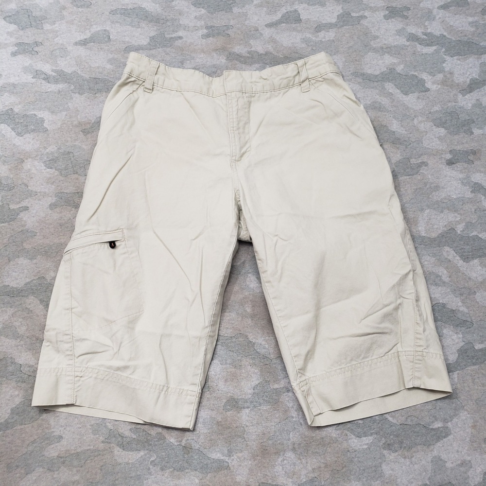 Royal Robbins Outdoor Goddess Shorts Womens 8 Beige Cargo Hiking Pockets Trail